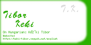 tibor keki business card
